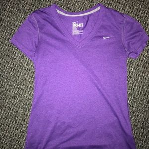 Nike dri fit purple shirt